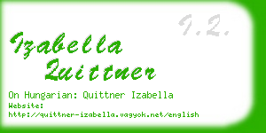 izabella quittner business card
